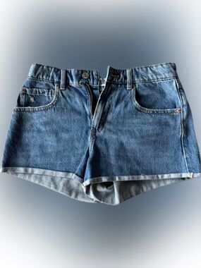 Garage - Classic Denim Roll-Hem Shorts - Blue